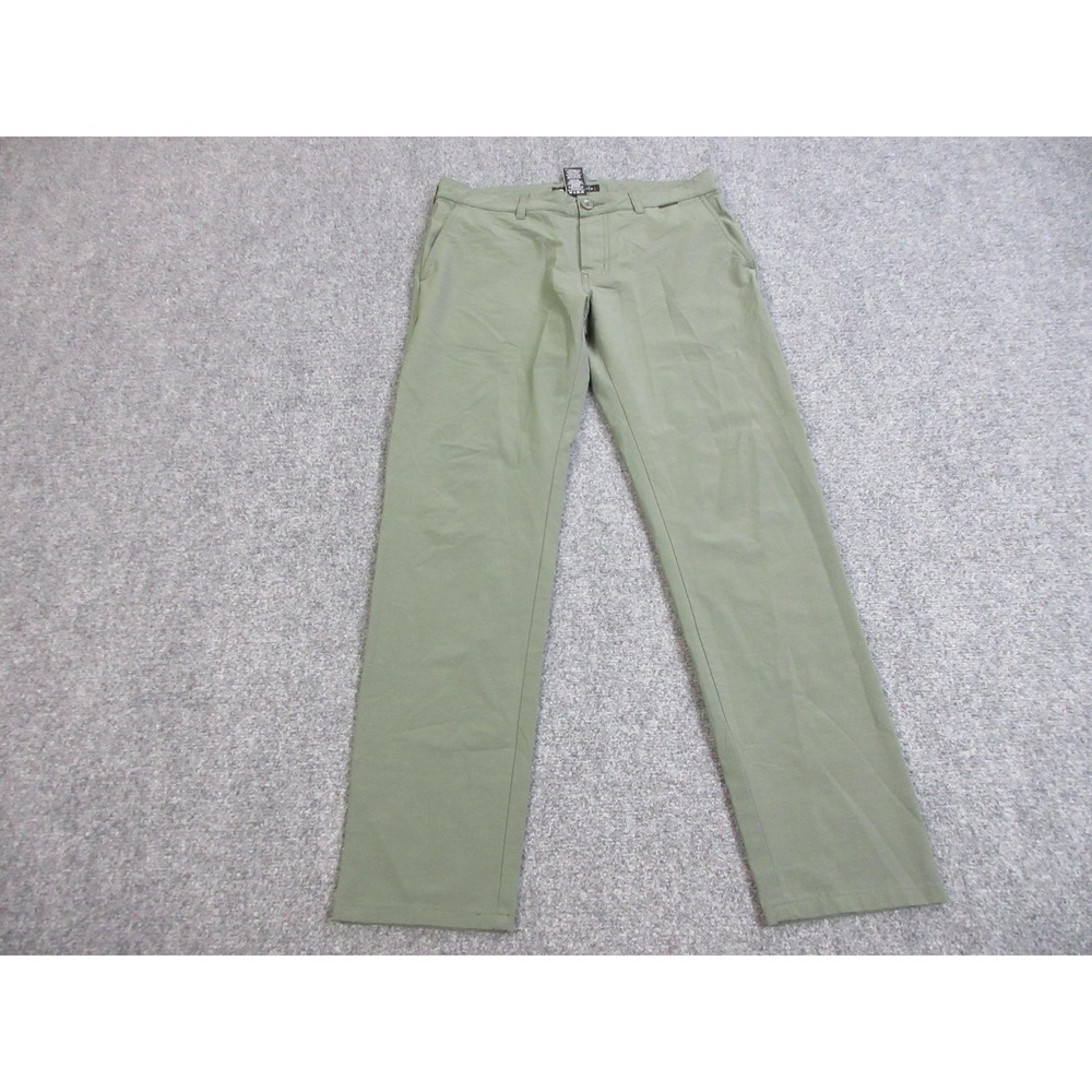 Travis Mathew Open To Close Performance Pants Mens 33x32 Green Stretch Golf